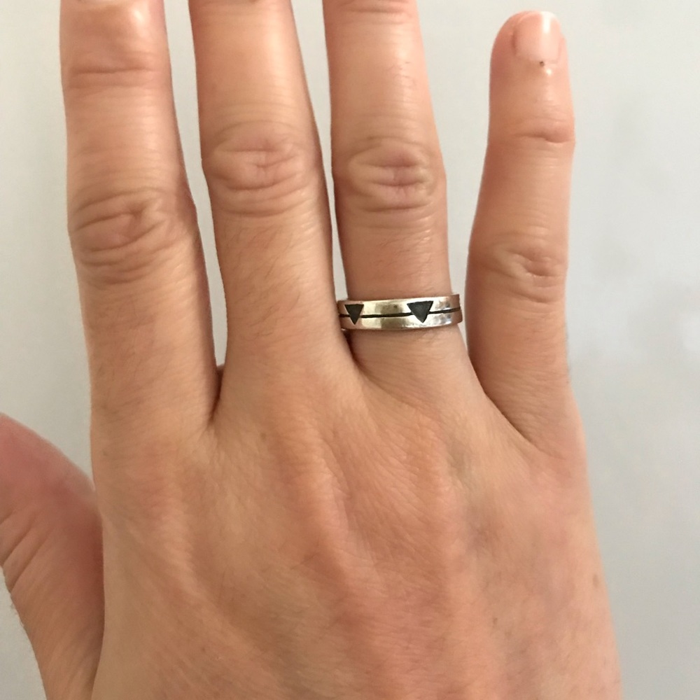Vintage Sterling Silver 925 Stackable Band Ring Size 5